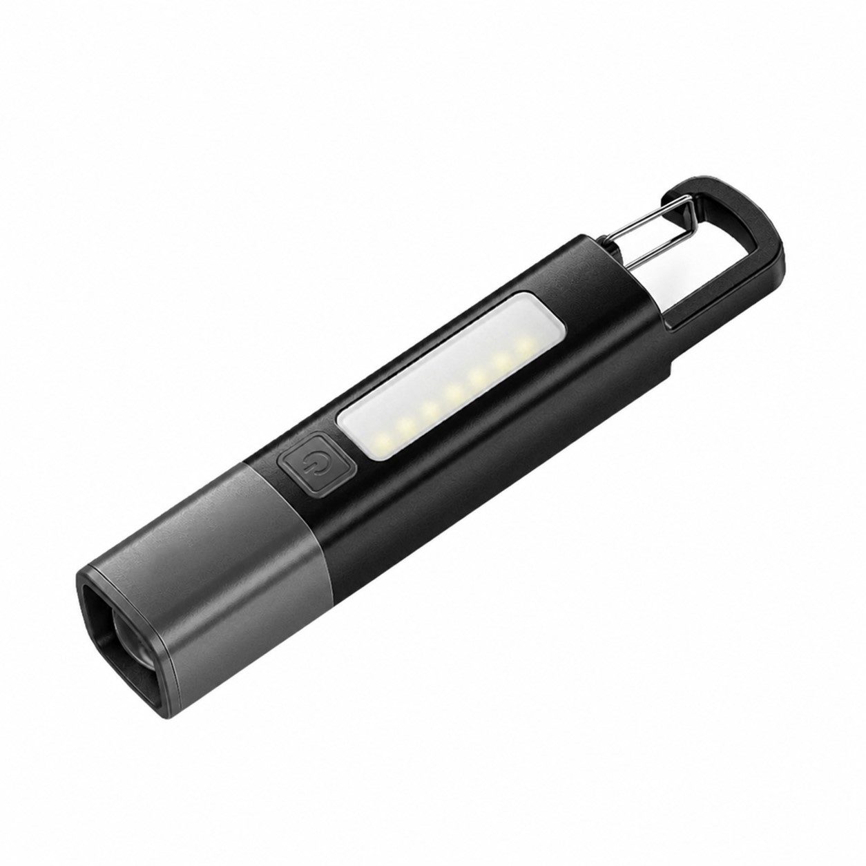ABS Clip Flashlight Work Light — Black