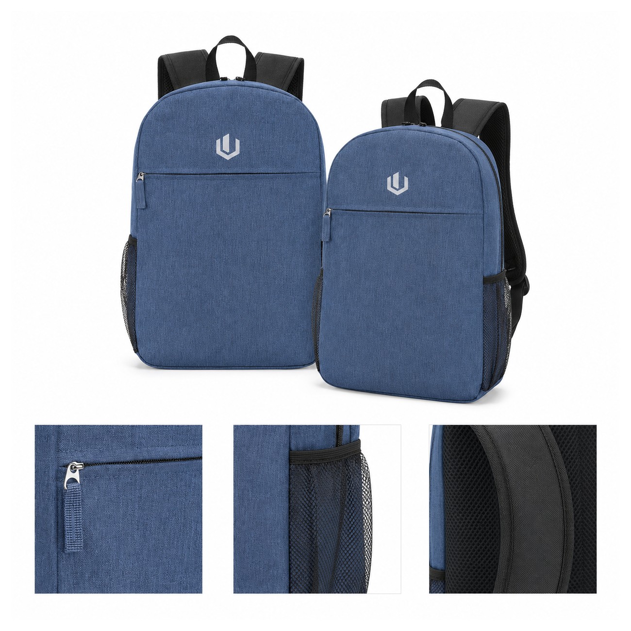 300D Polyester Gray Laptop Backpack