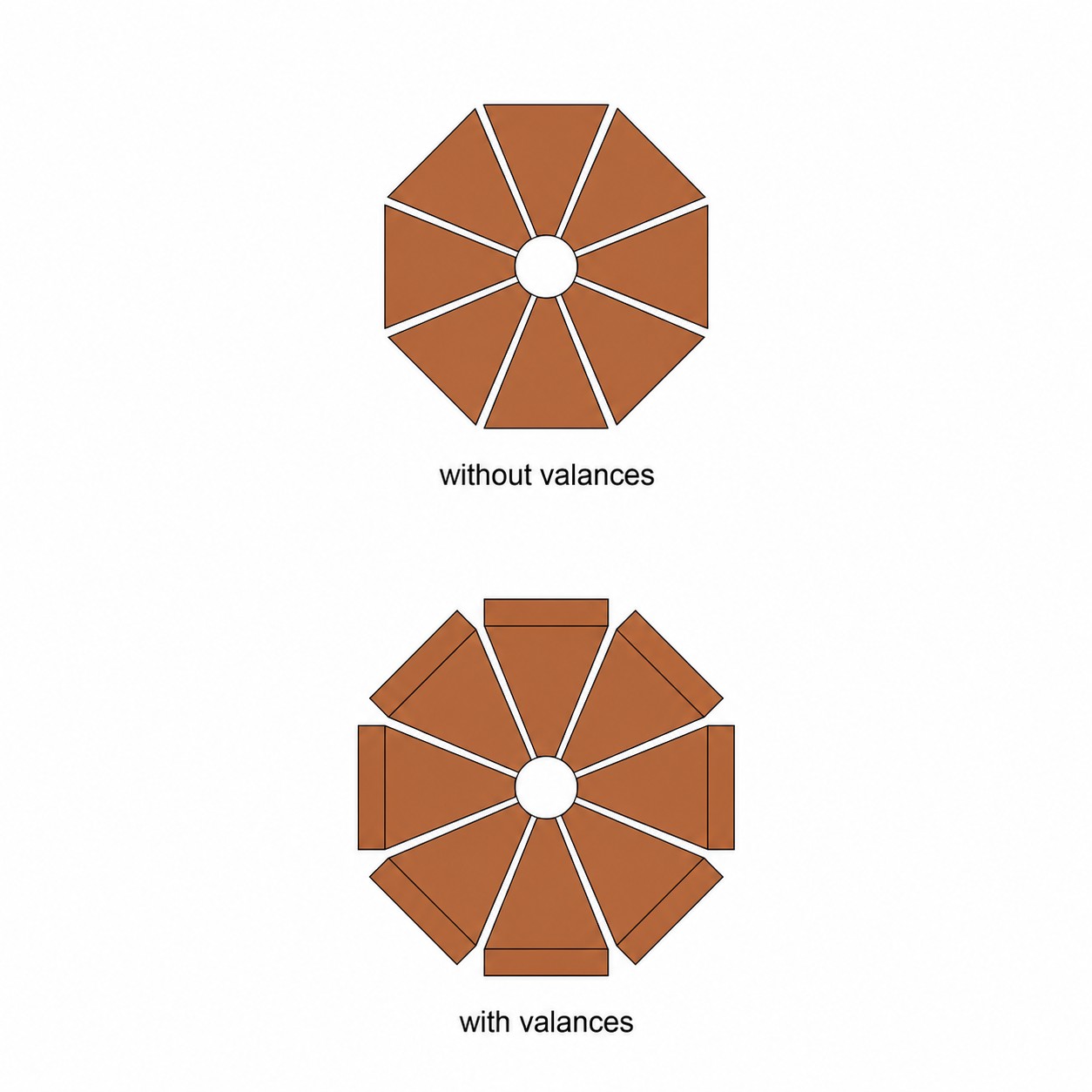 9-Foot Crank Tilt Patio Umbrella — Copper Brown