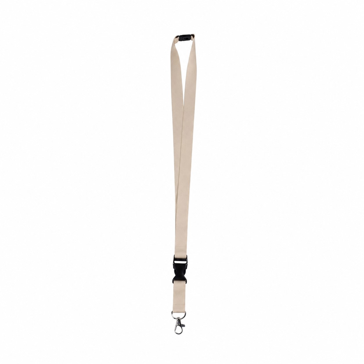 Polyester Breakaway Lanyard With Buckle Release — Tan Beige