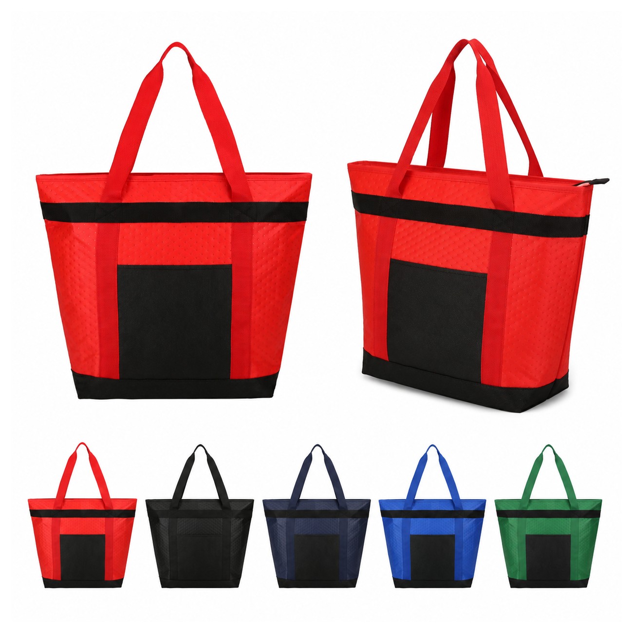 Plastic Bottom Insert Non-Woven Carry Bag