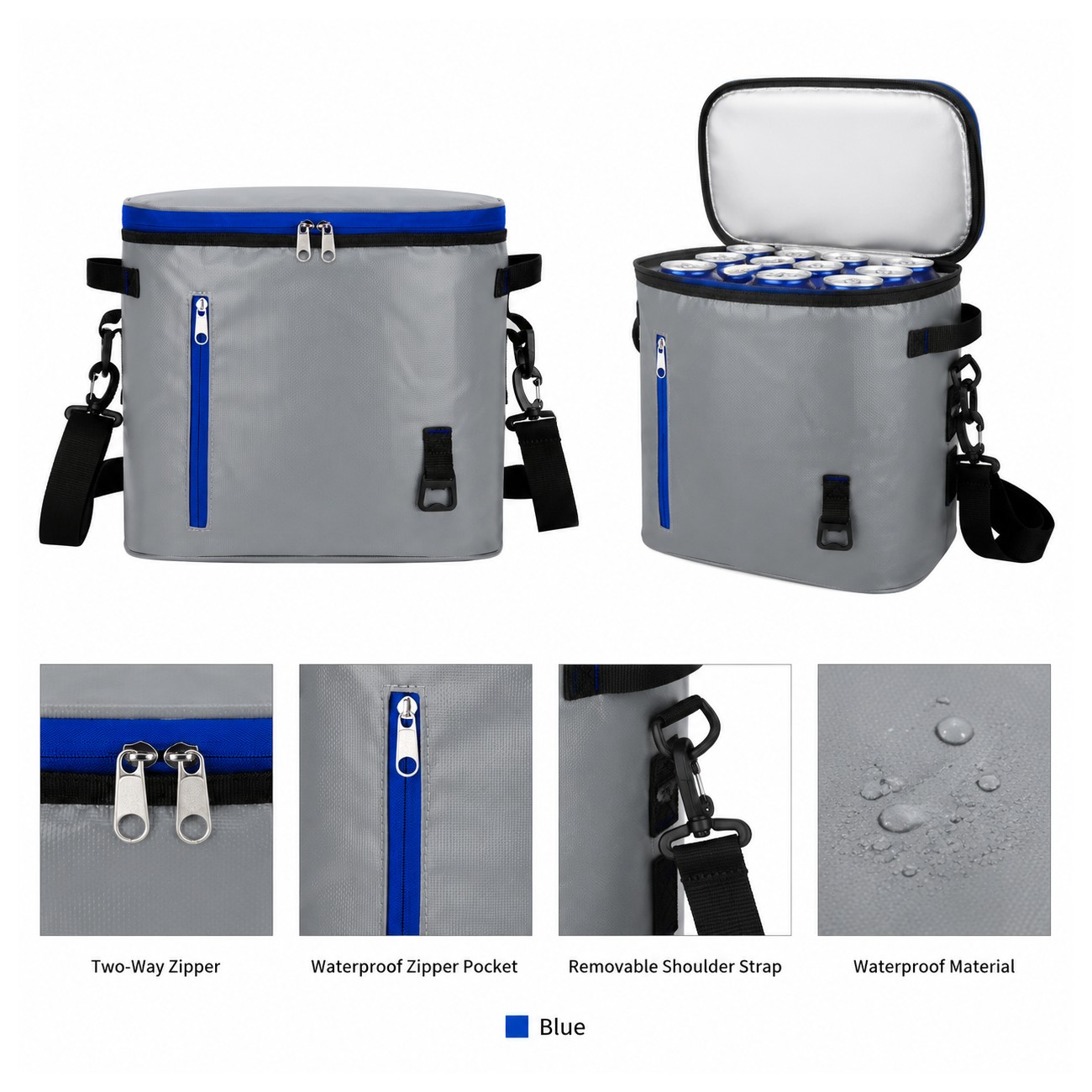 24-Can Insulated Soft-Sided Cooler Bag