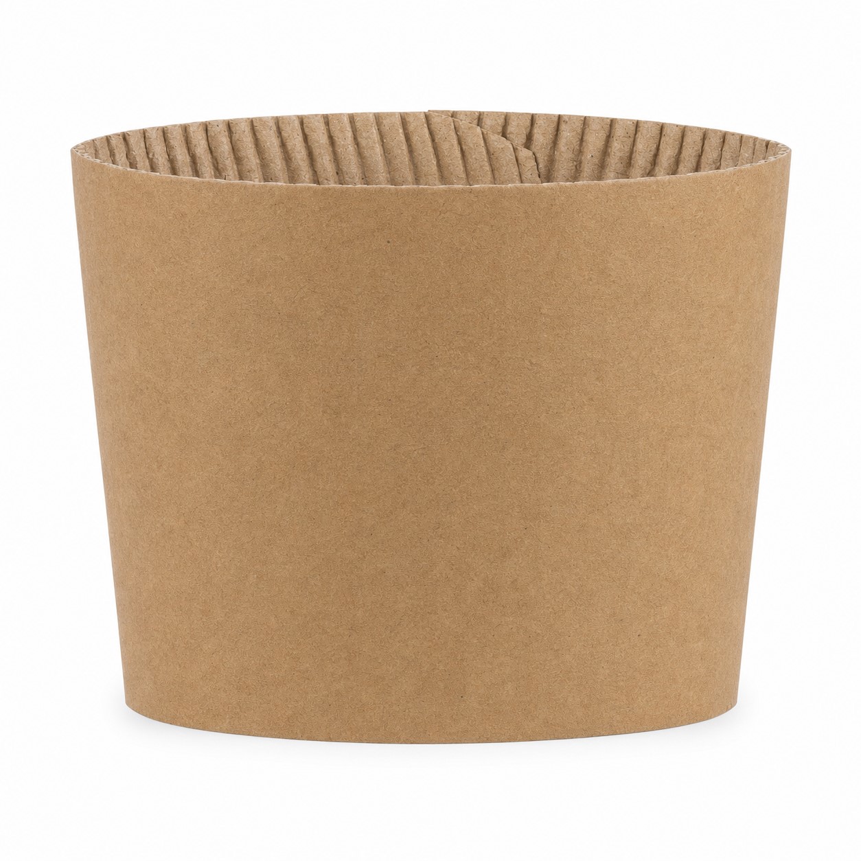 Corrugated Kraft Paper Coffee Cup Sleeve — view 2