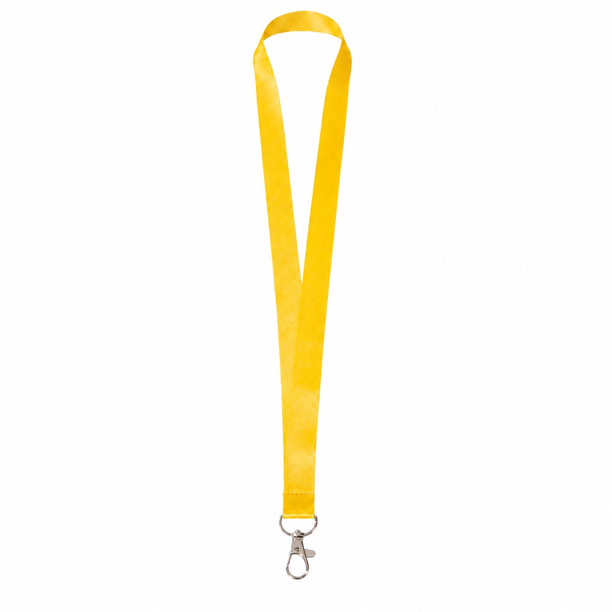 Polyester Lanyard With Attachment Options — Yellow