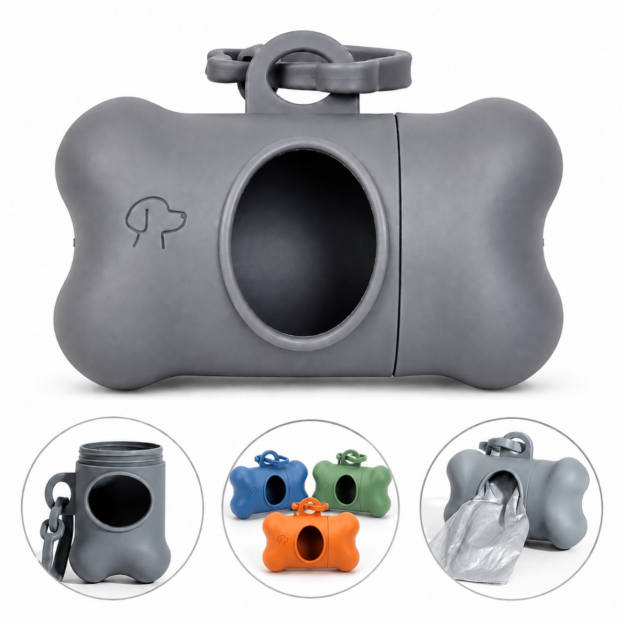 Bone Shaped ABS Pet Waste Bag Holder