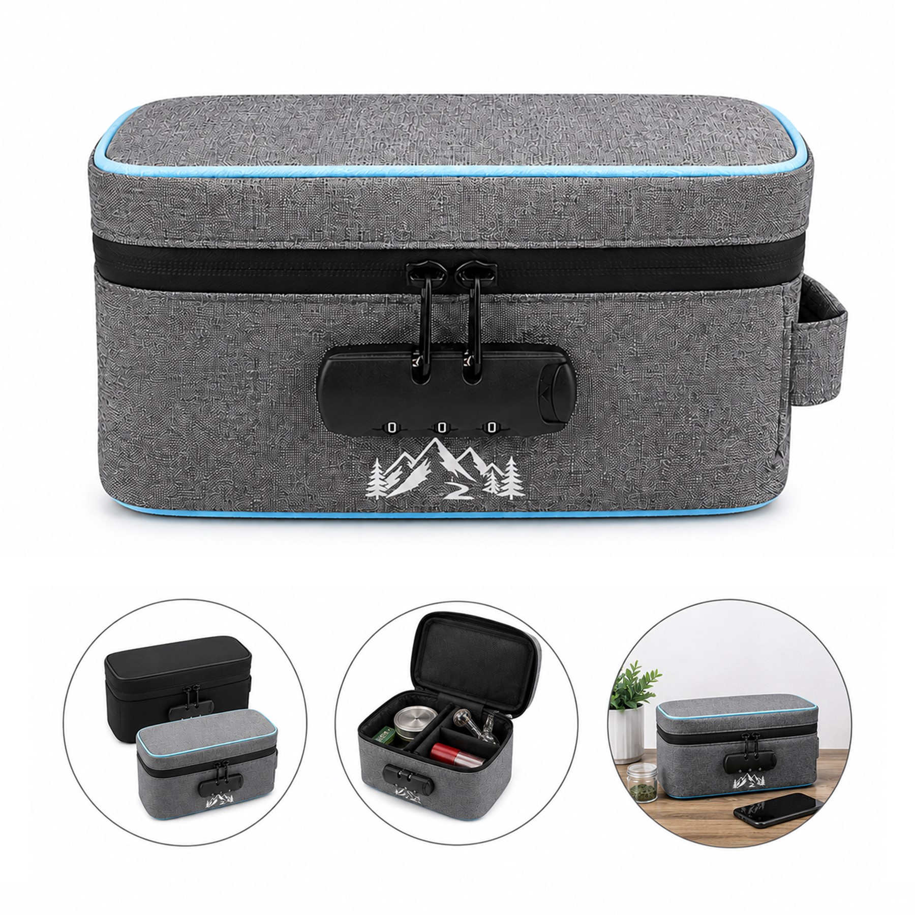 Polyester Locking Odor Proof Travel Bag