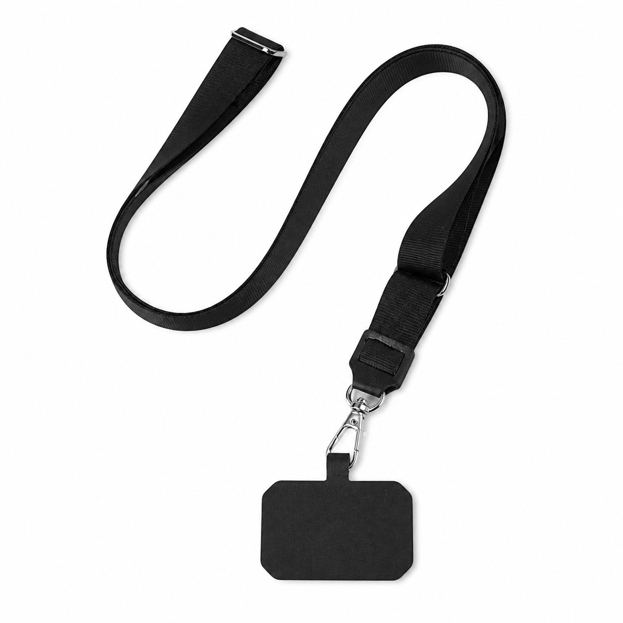 Polyester Phone Tether Lanyard With Clip — view 2