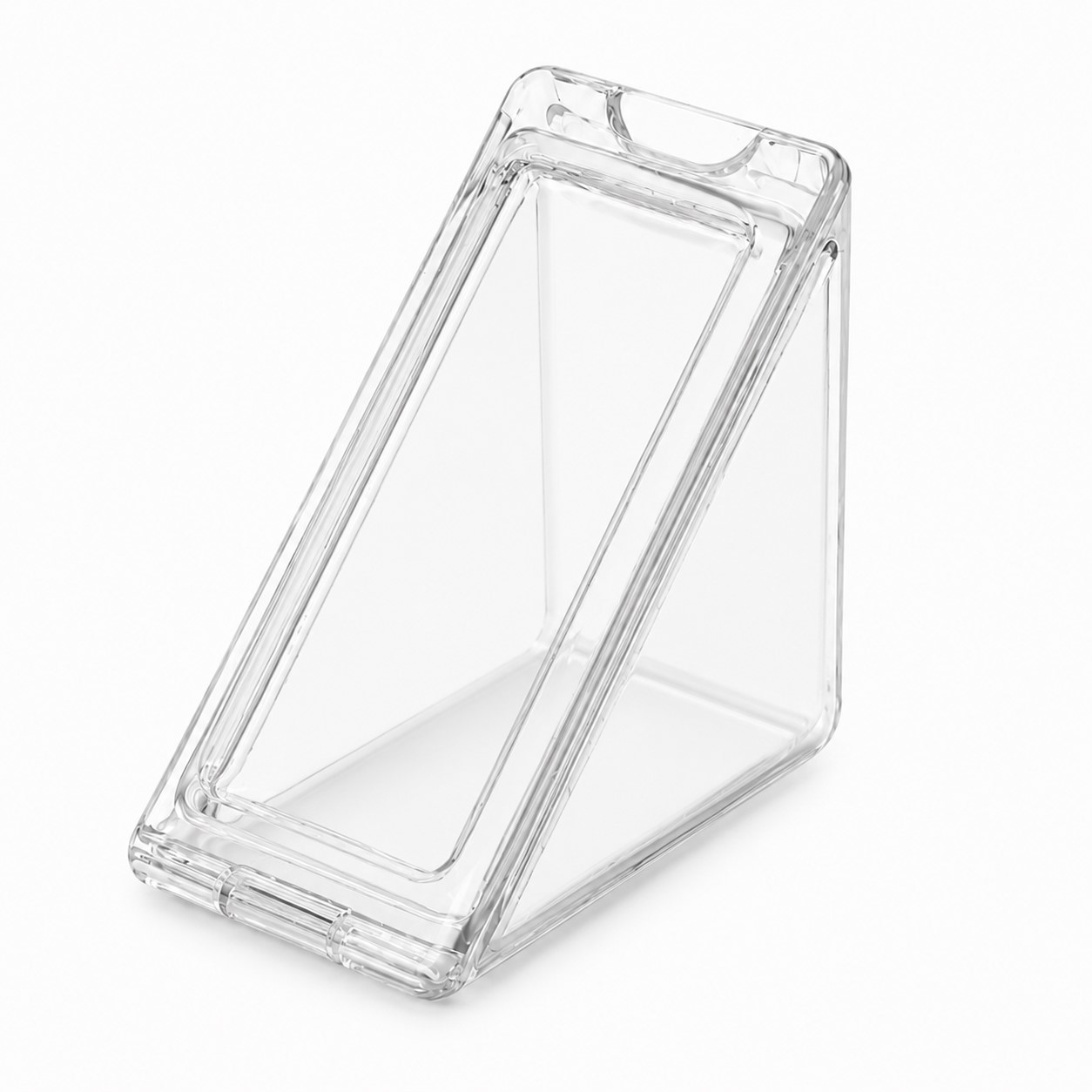 Clear Plastic Triangular Sandwich Container — view 2