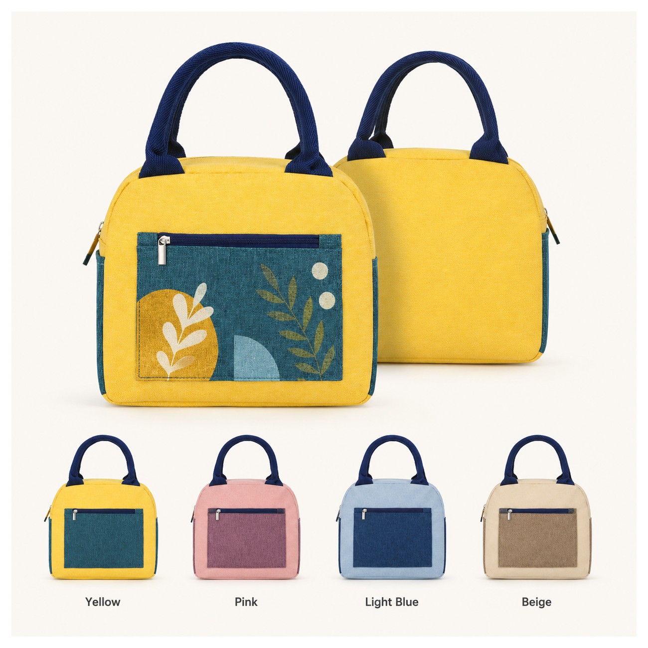 300D Poly Yellow Lunch Cooler