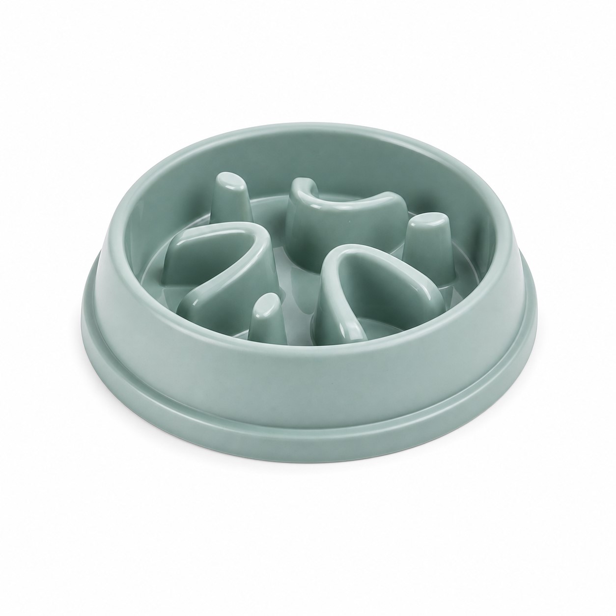 Raised Maze Plastic Slow Feeding Bowl — view 2