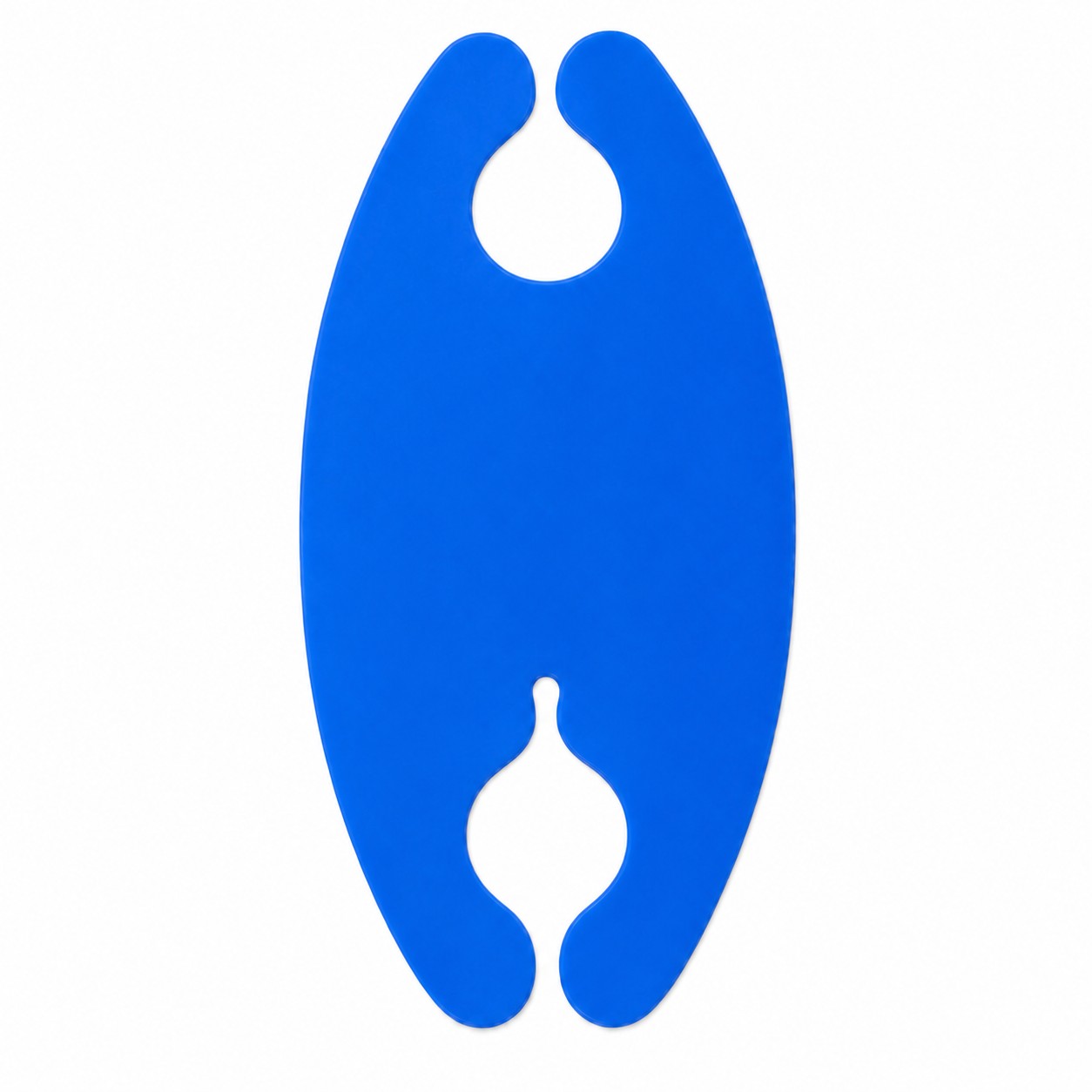 Oval Silicone Cord Wrap Organizer — Blue