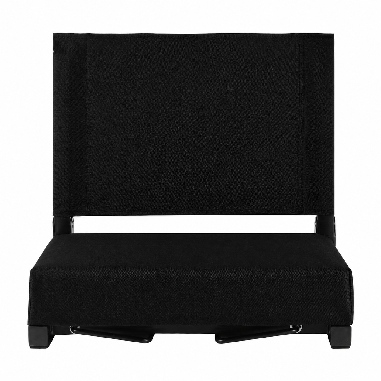 Portable Bleacher Stadium Chair — Black
