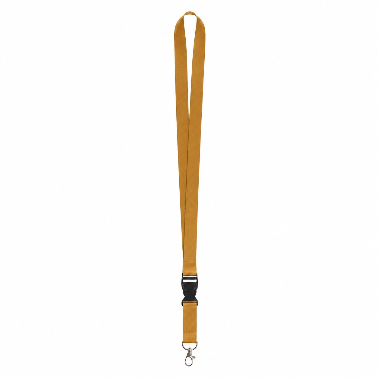 Polyester Badge Lanyard With Attachment Options — Bronze Gold