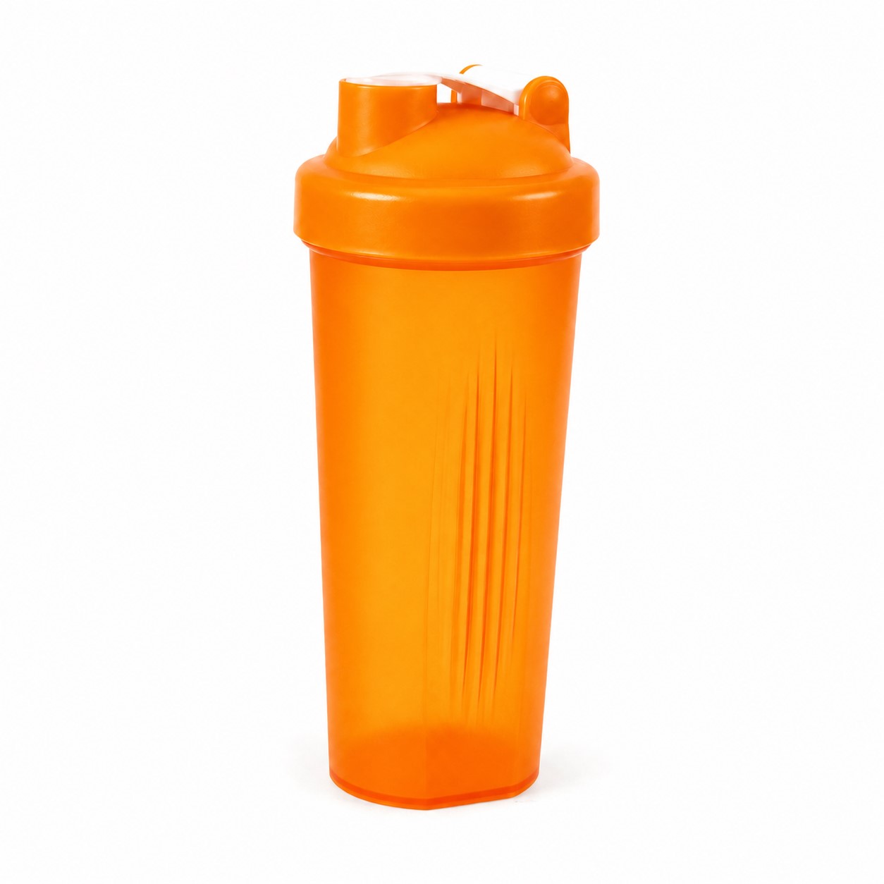 Plastic Workout Shaker Bottle — Orange