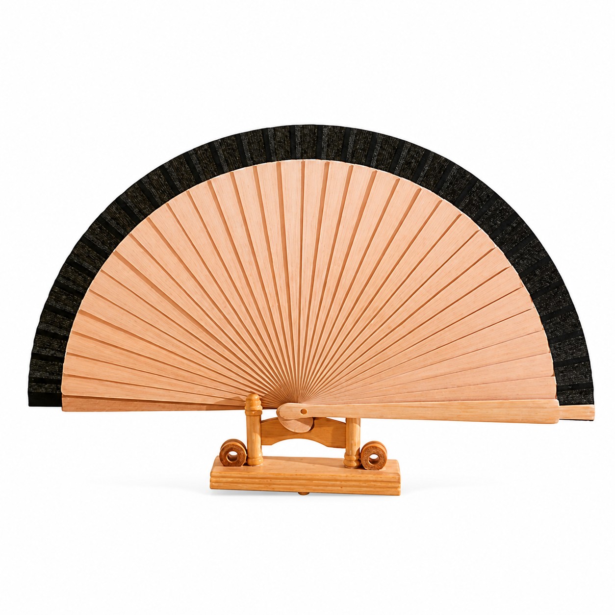 Solid Wood Folding Hand Fan — view 2