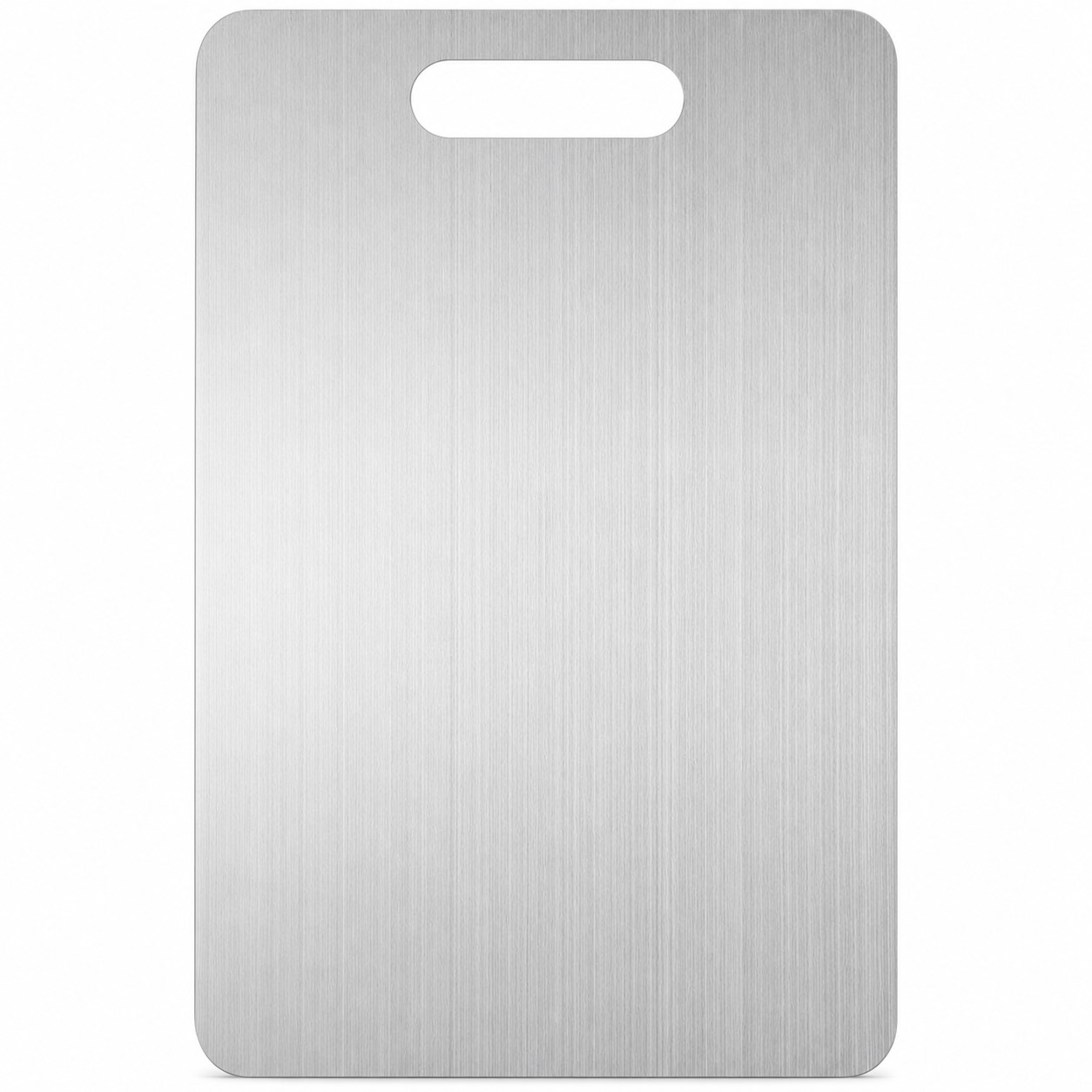 Silver Polypropylene Cutting Board With Handhold — view 2
