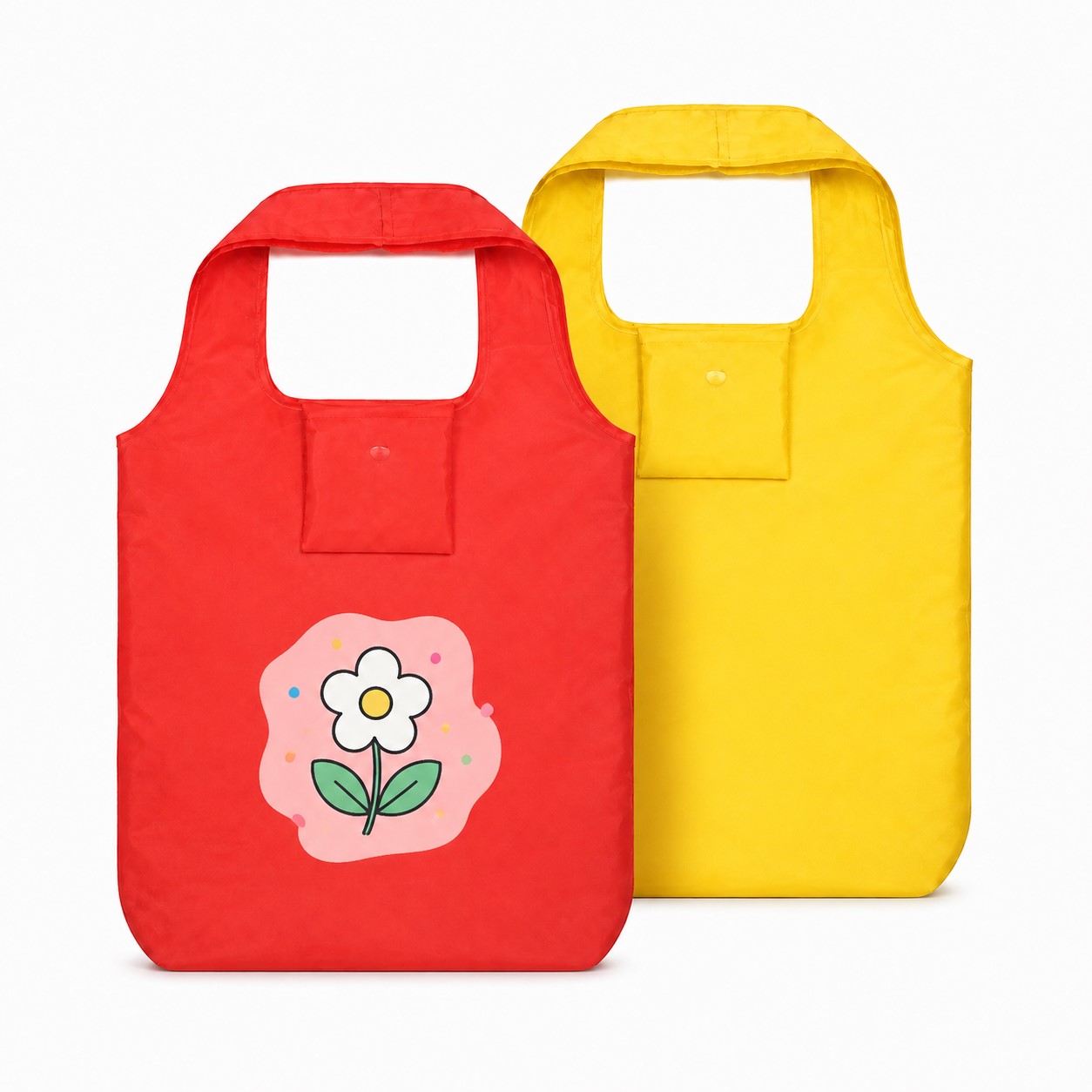 Foldable Polyester Shopping Tote With Storage Pocket