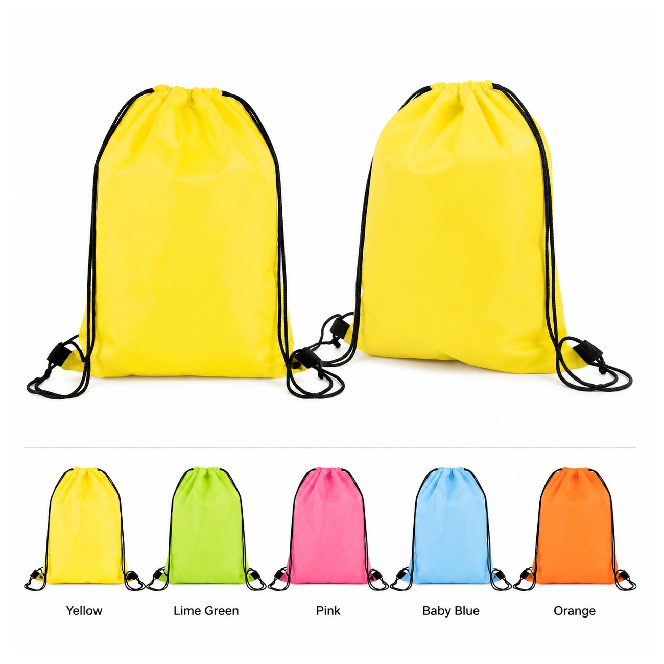 210D Polyester Drawcord Closure Drawstring Bag