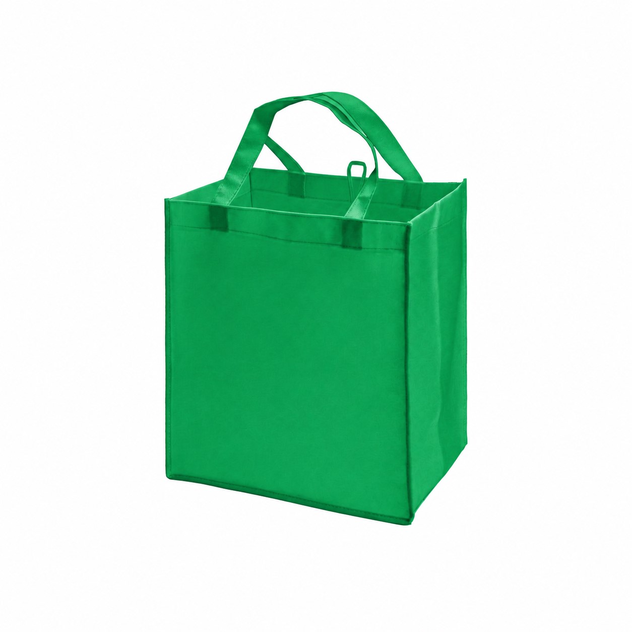80GSM Non-Woven 16" Reinforced Handles Tote Bag — Kelly Green