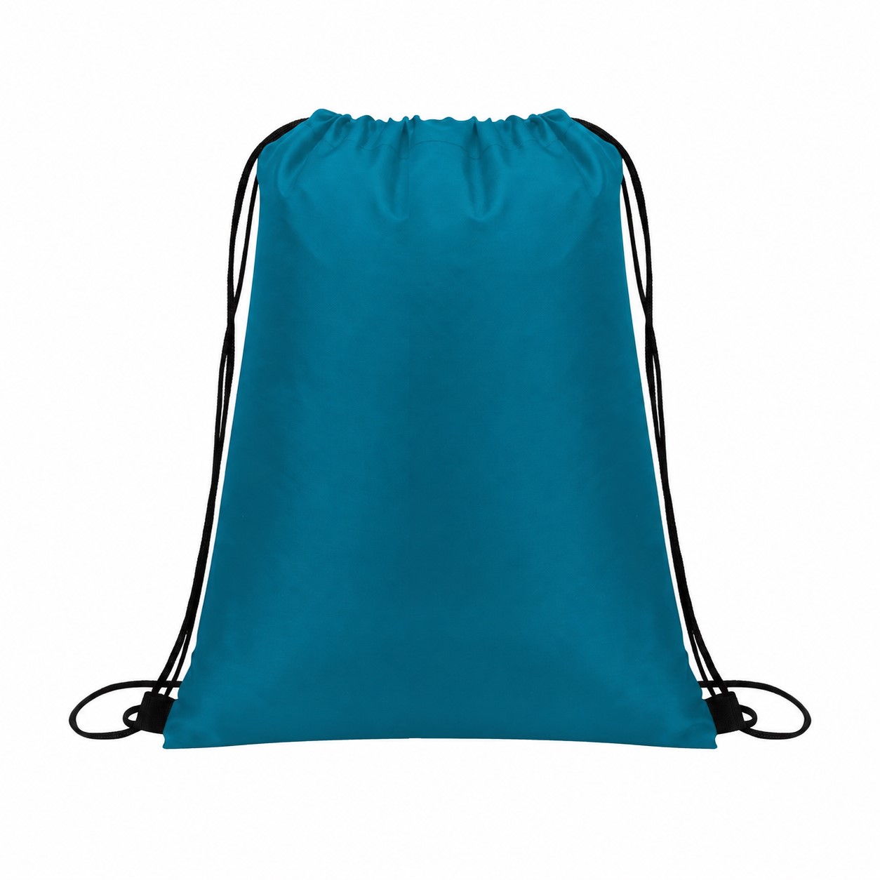 Drawcord Closure Drawstring Bag — Teal Blue
