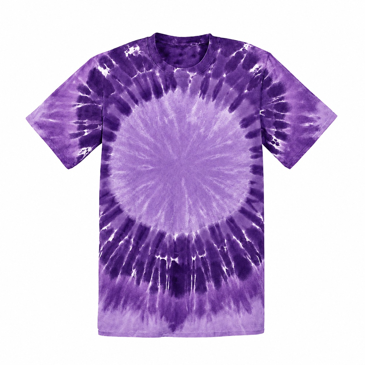Rainbow Cotton Tie Dye Shirt — Purple