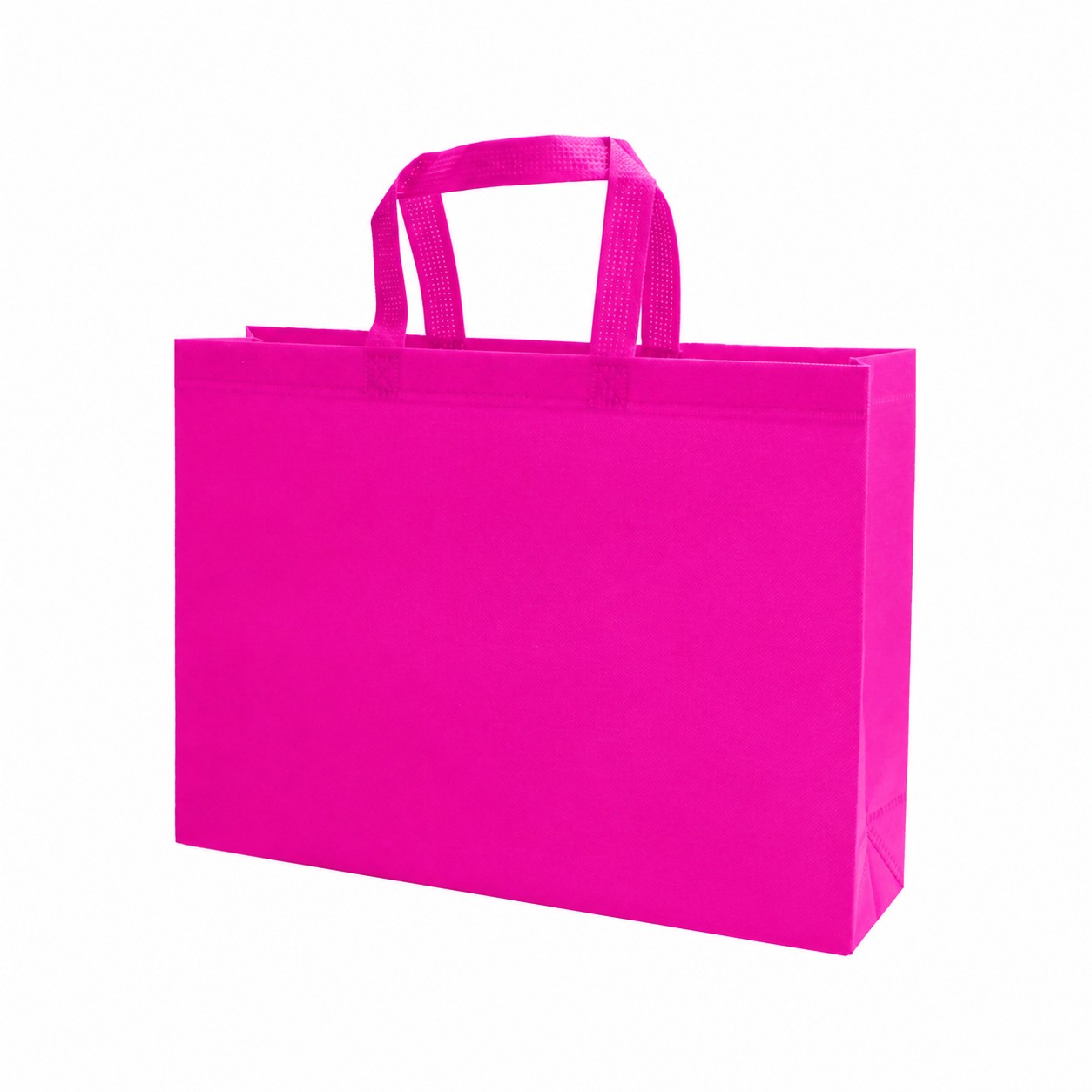 Heat-Sealed Edge Tote Bag — Fuchsia Pink