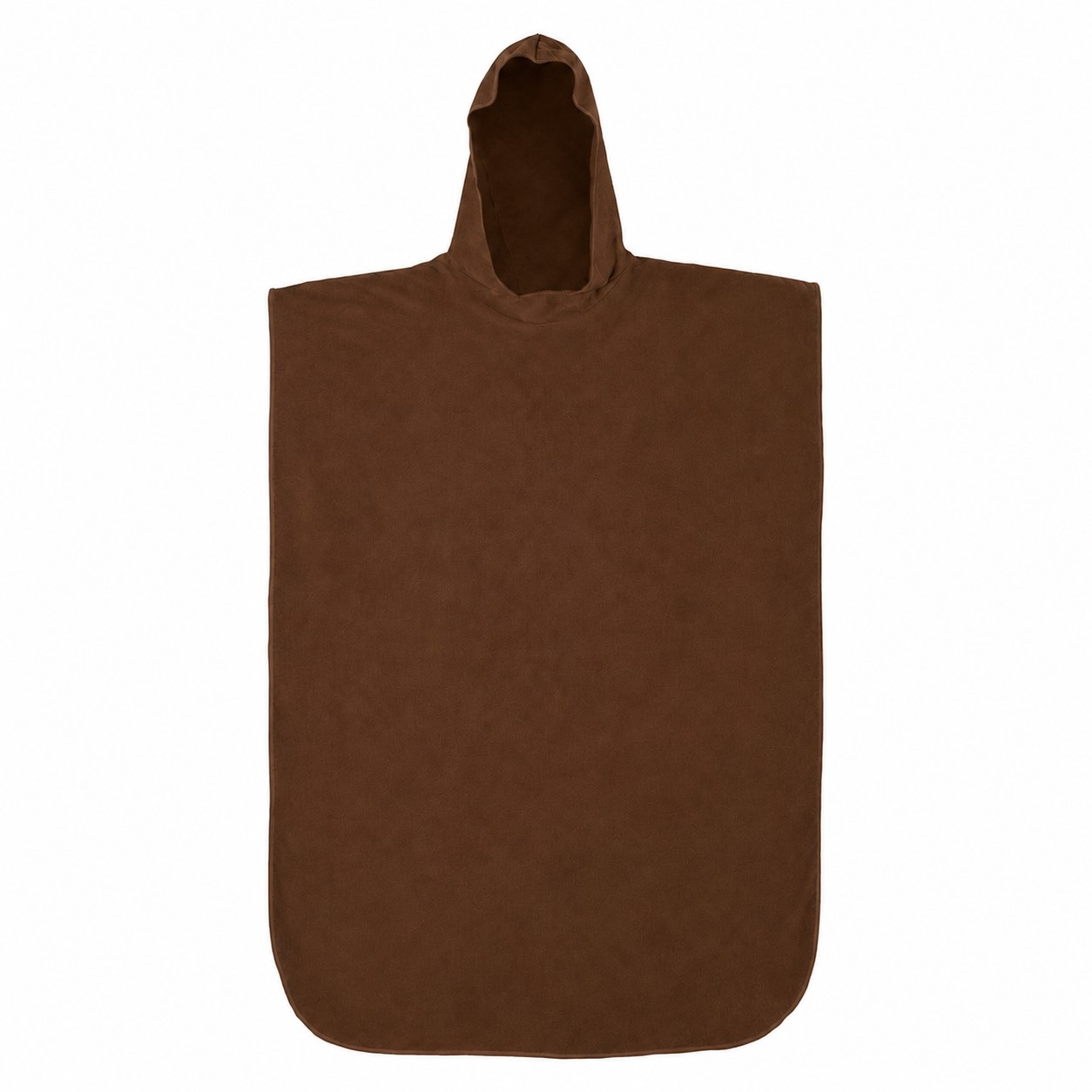 Adult Hooded Towel Poncho — Brown