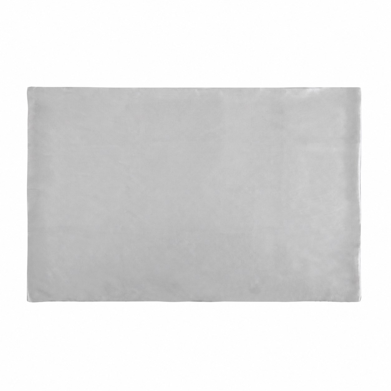 Envelope Closure Satin Pillowcase — Silver Gray