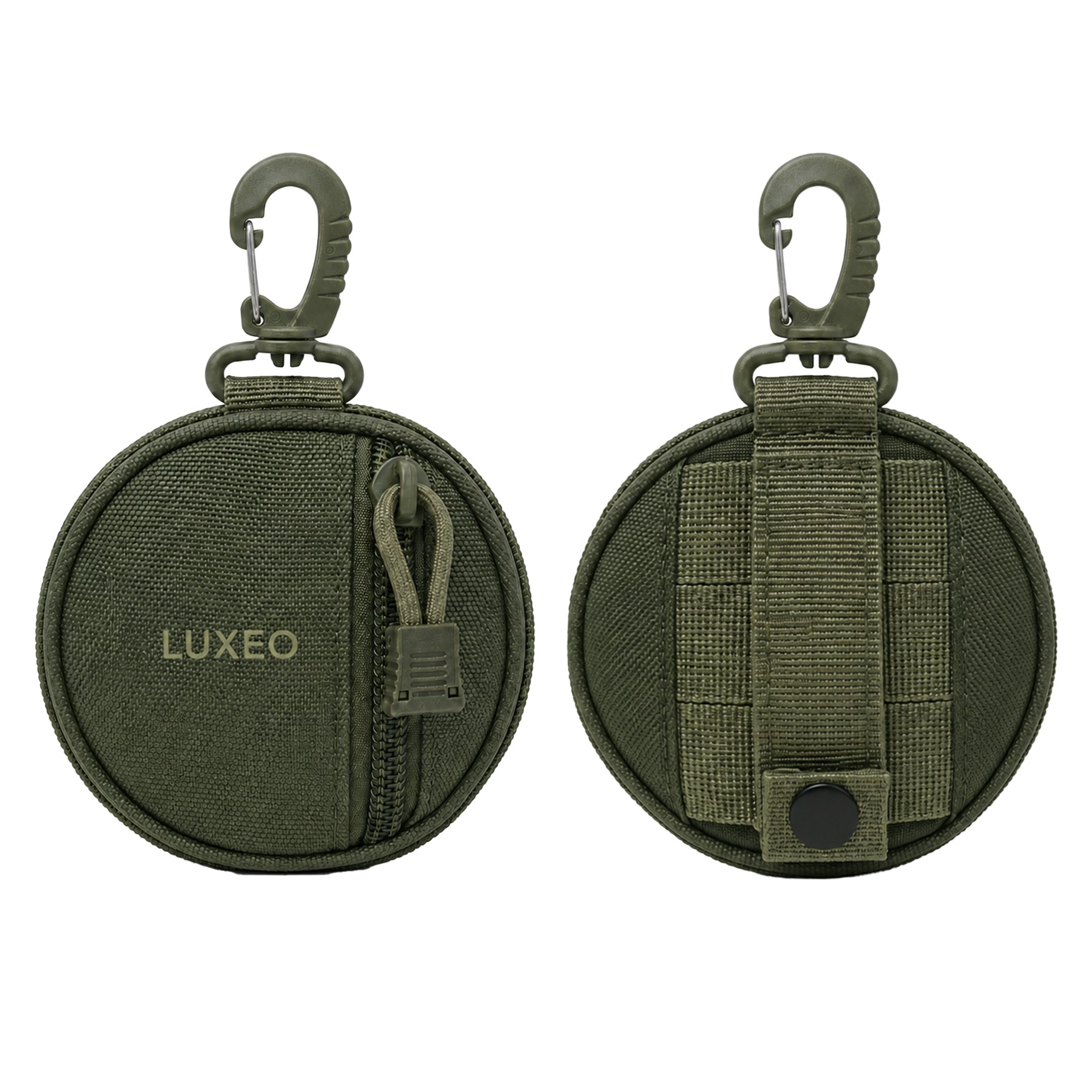 Round Oxford Coin Pouch With Carabiner