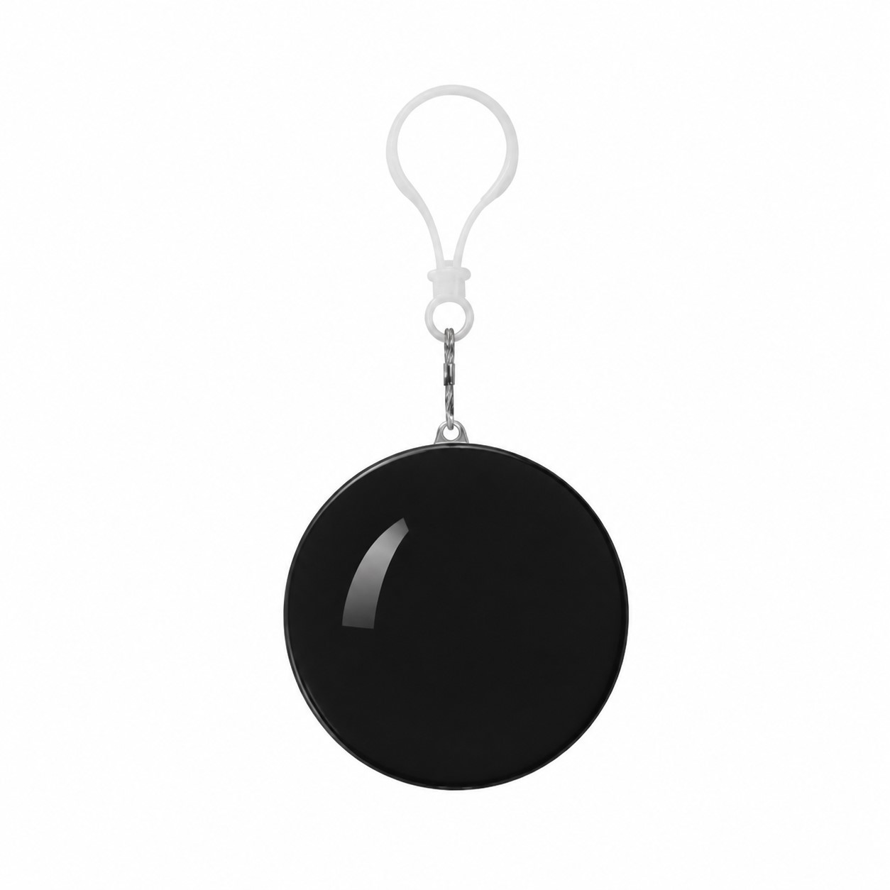 Rain Poncho Ball Keychain — Black