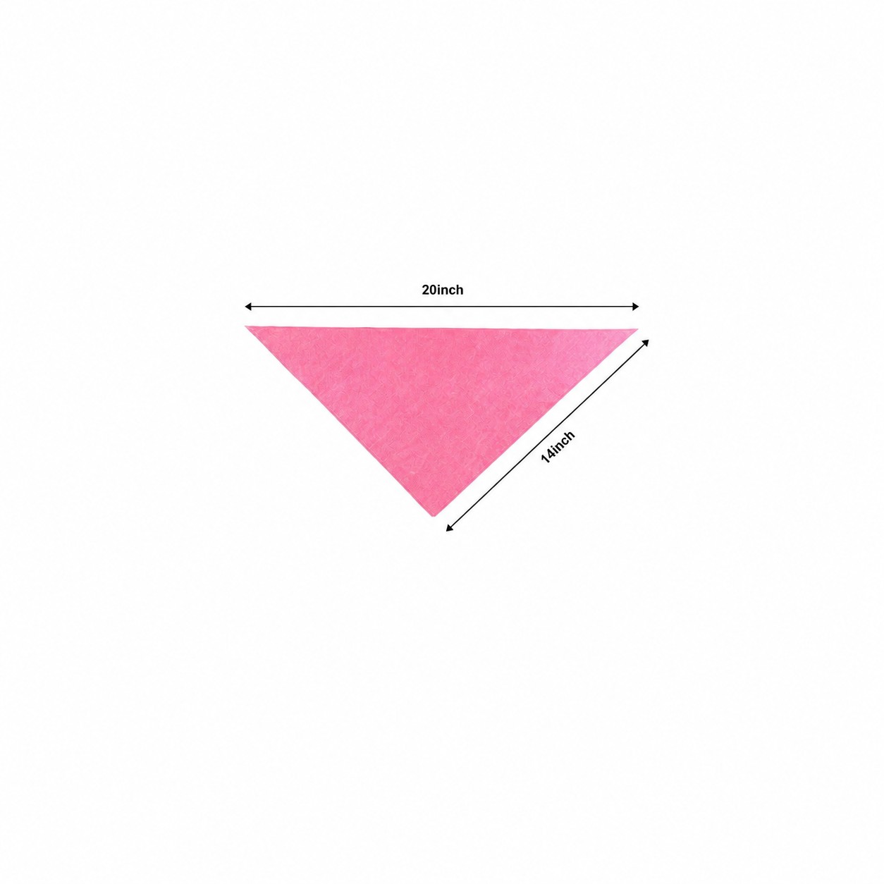 Cotton Triangle Pet Bandana — Pink