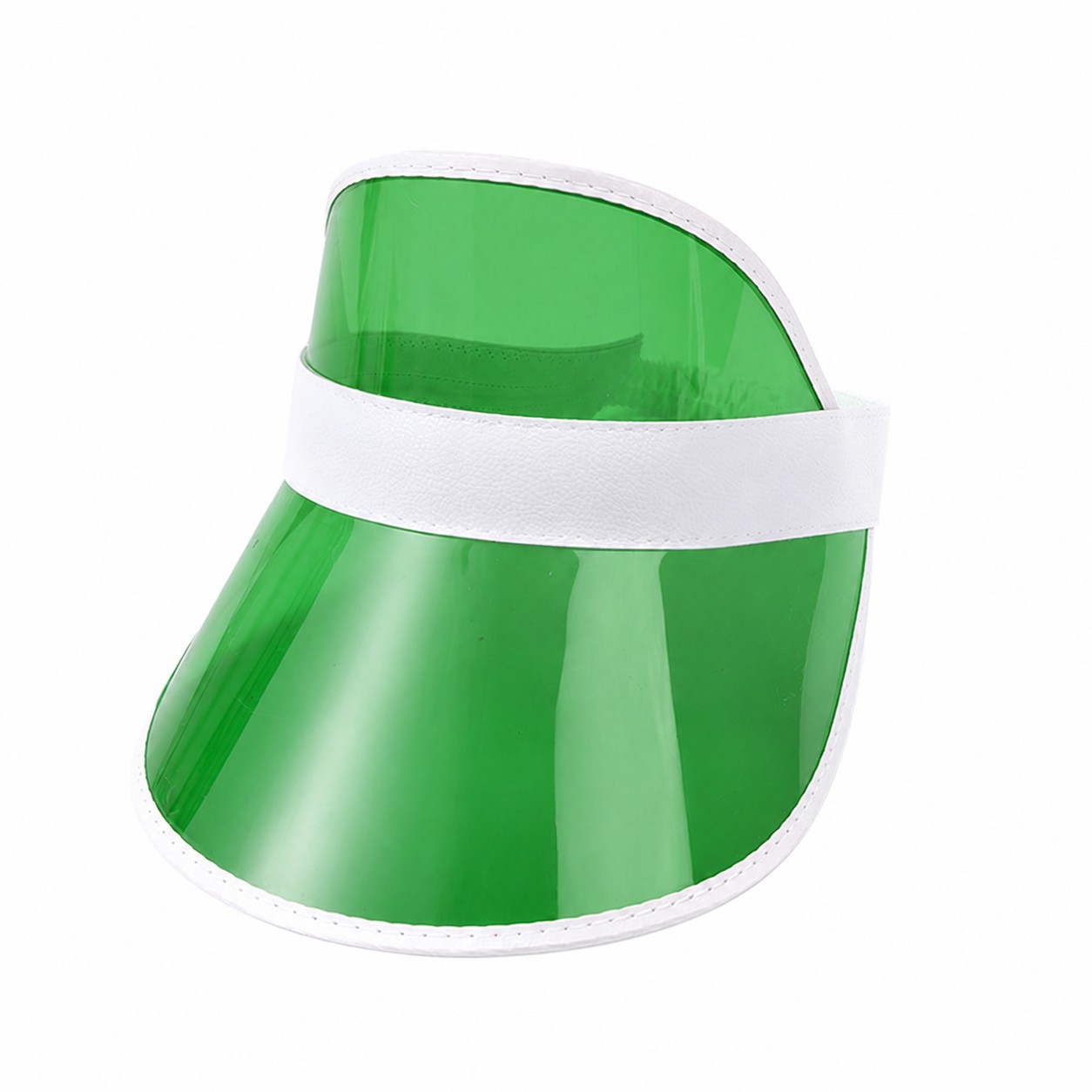 PVC Tinted Sport Visor Cap — Green