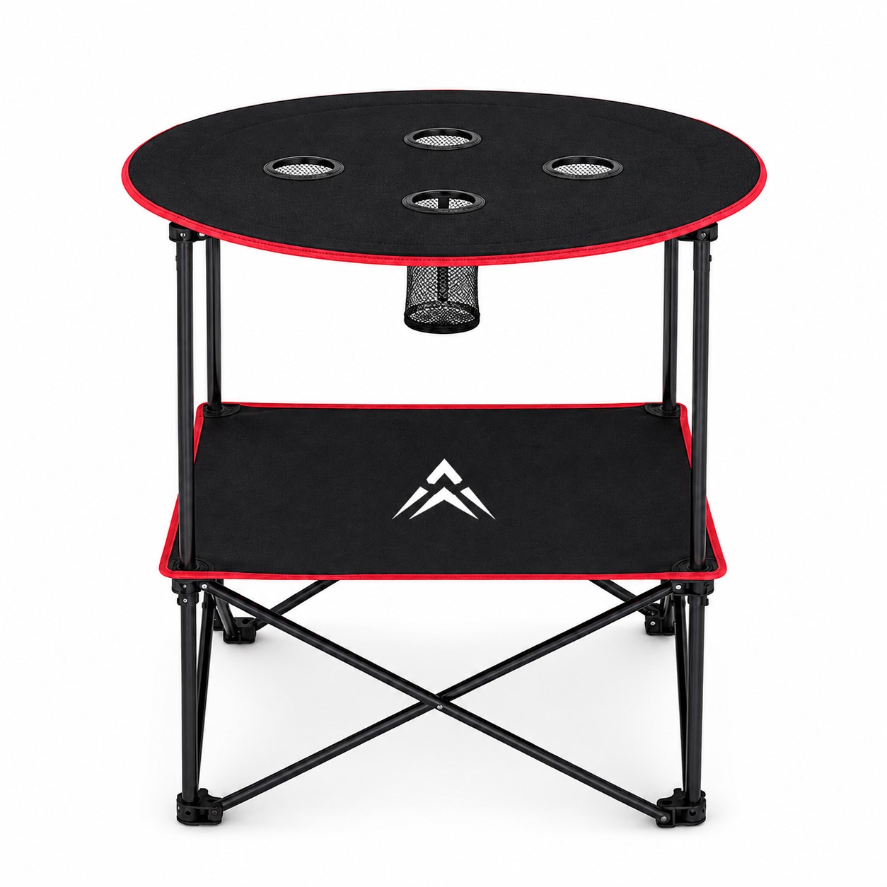 Double Shelf Canvas Folding Camp Table