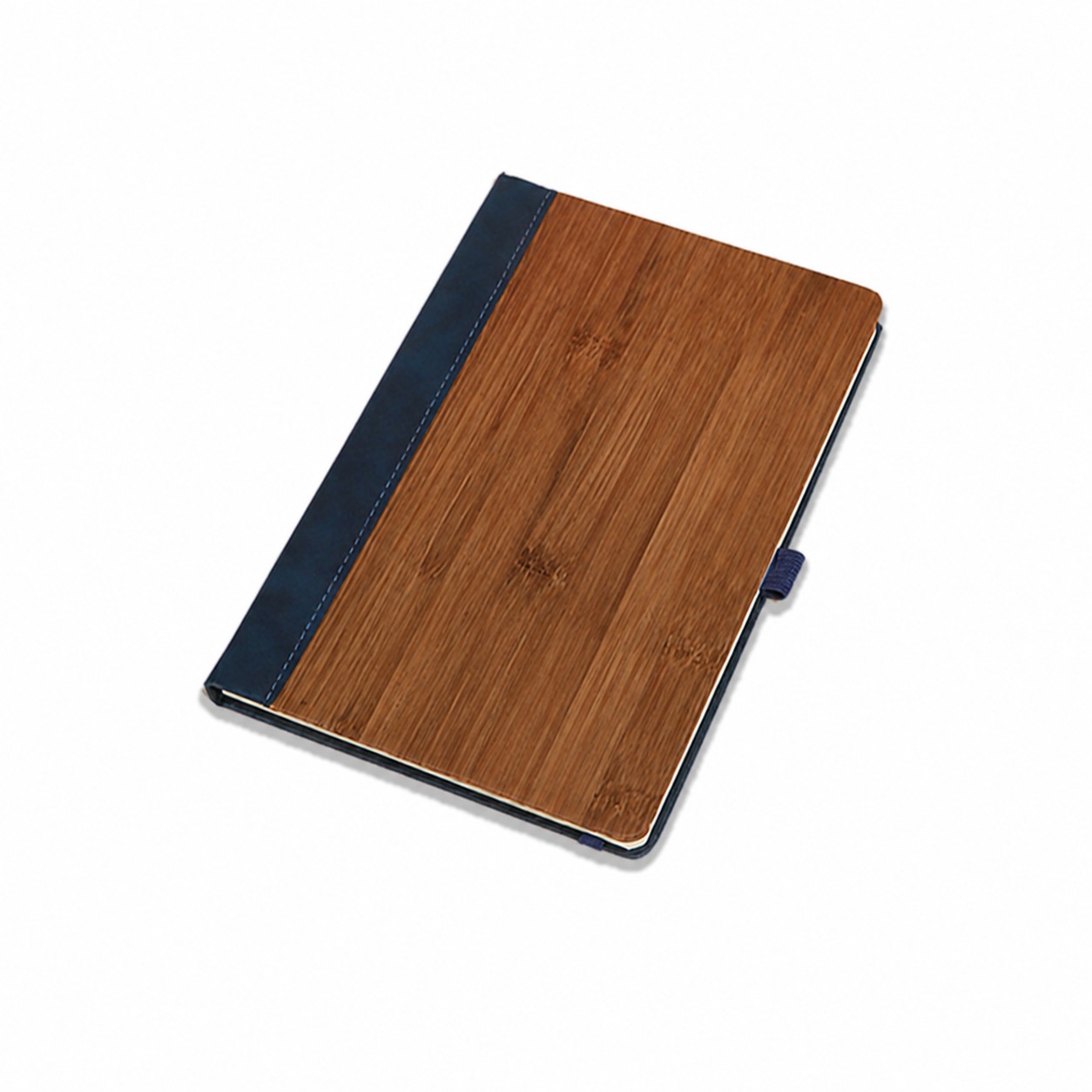 A5 Bamboo Grain PU Soft Cover Notebook — Brown