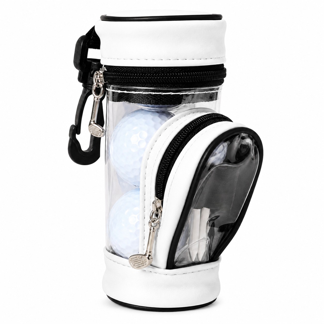 Leather Golf Ball Holder With Clip — view 6