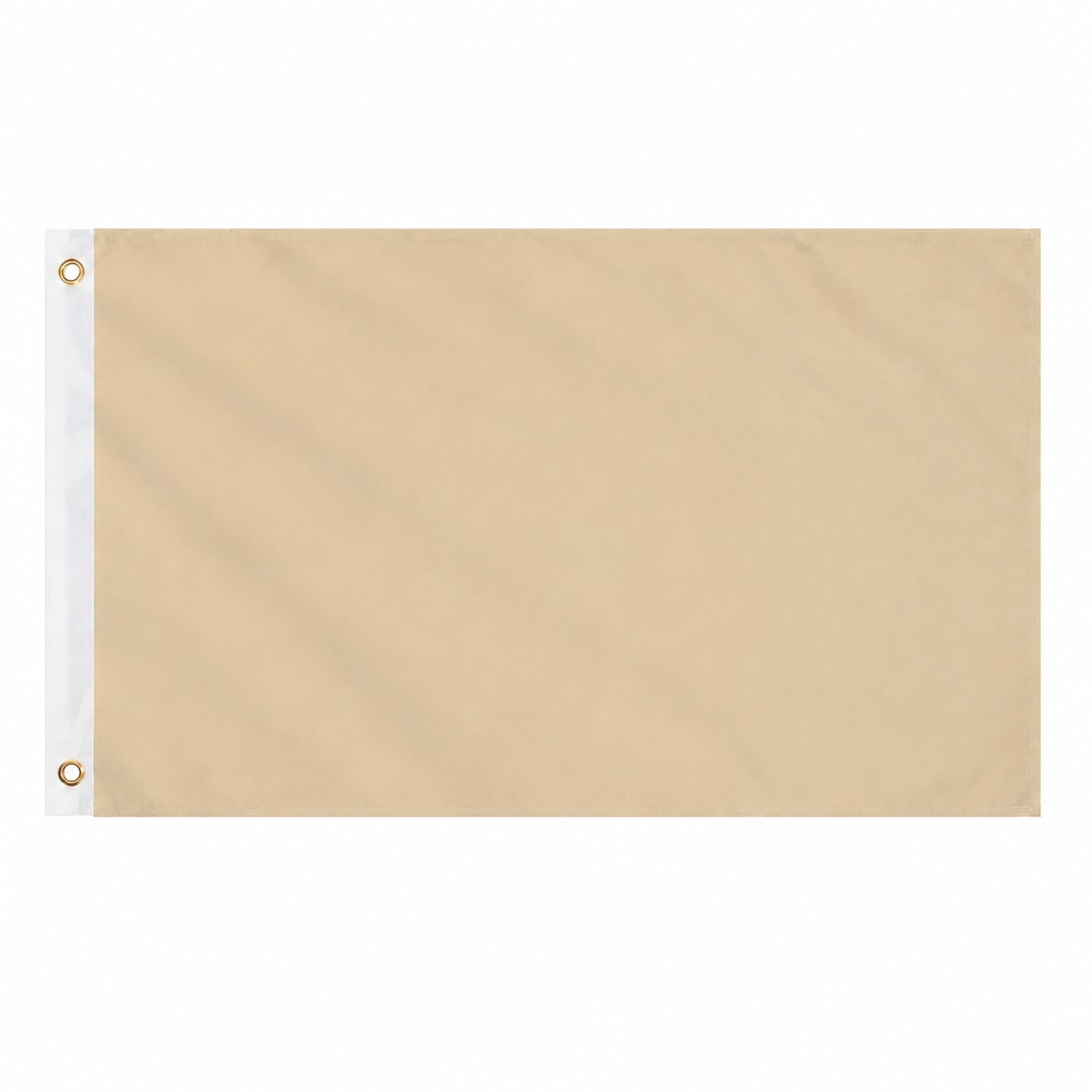 3' Double Sided Polyester Flag — Beige