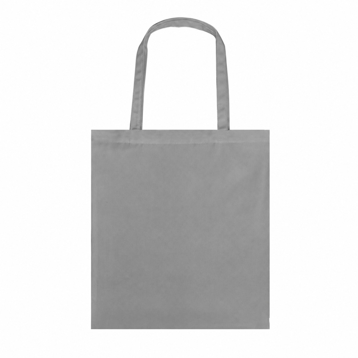 8 Oz Polyester Canvas Tote Bag — Gray