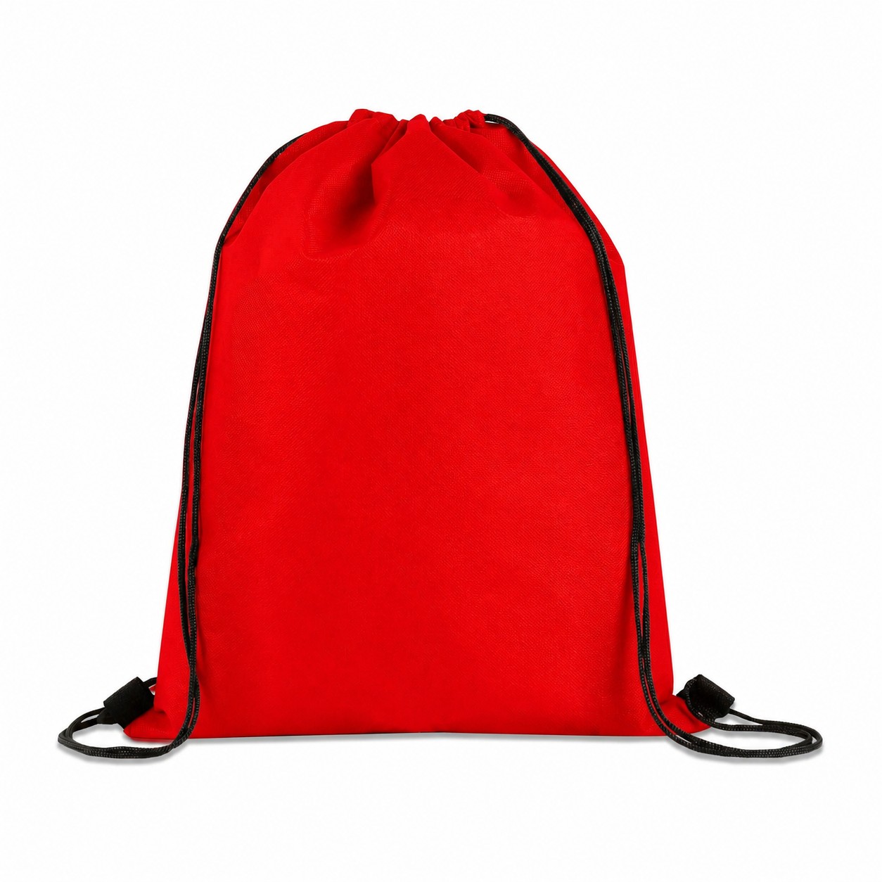 80GSM Non-Woven Drawstring Bag — Red