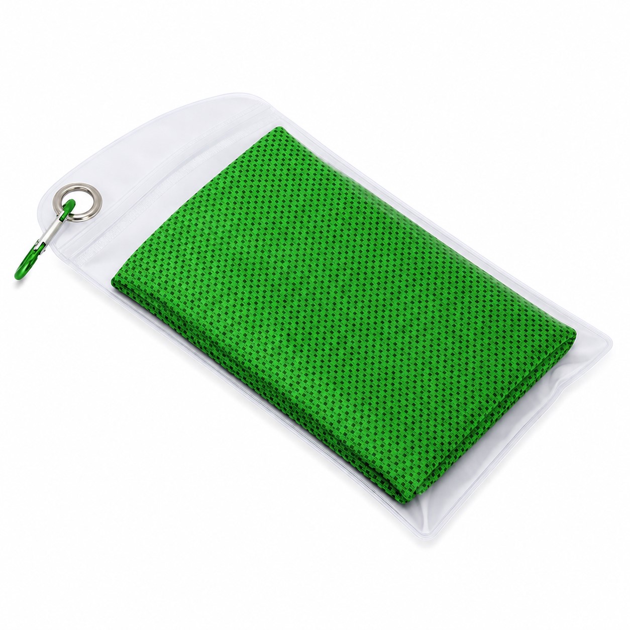 Polyester Cooling Fitness Towel — Green