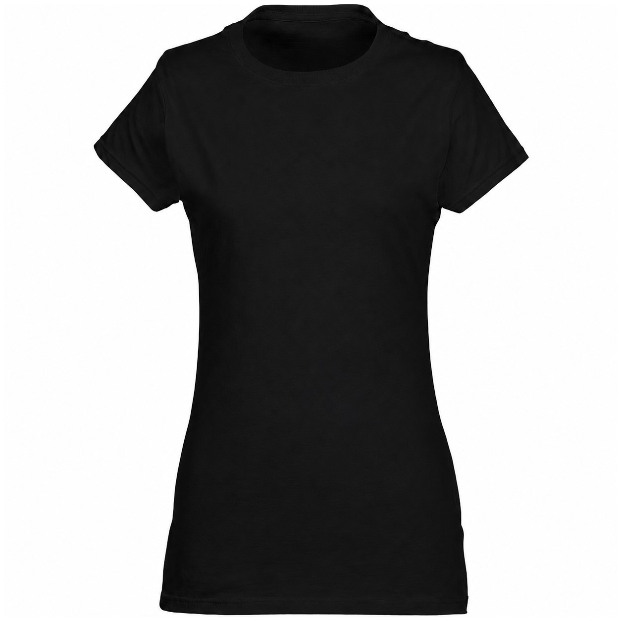 Ladies' Ringspun Cotton T-Shirt — Black