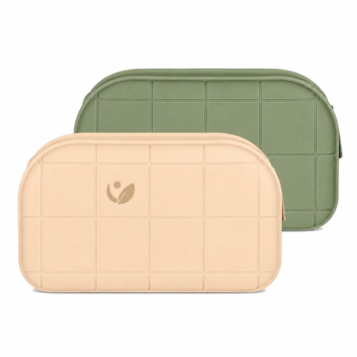 Raised Grid ABS Cosmetic Travel Case