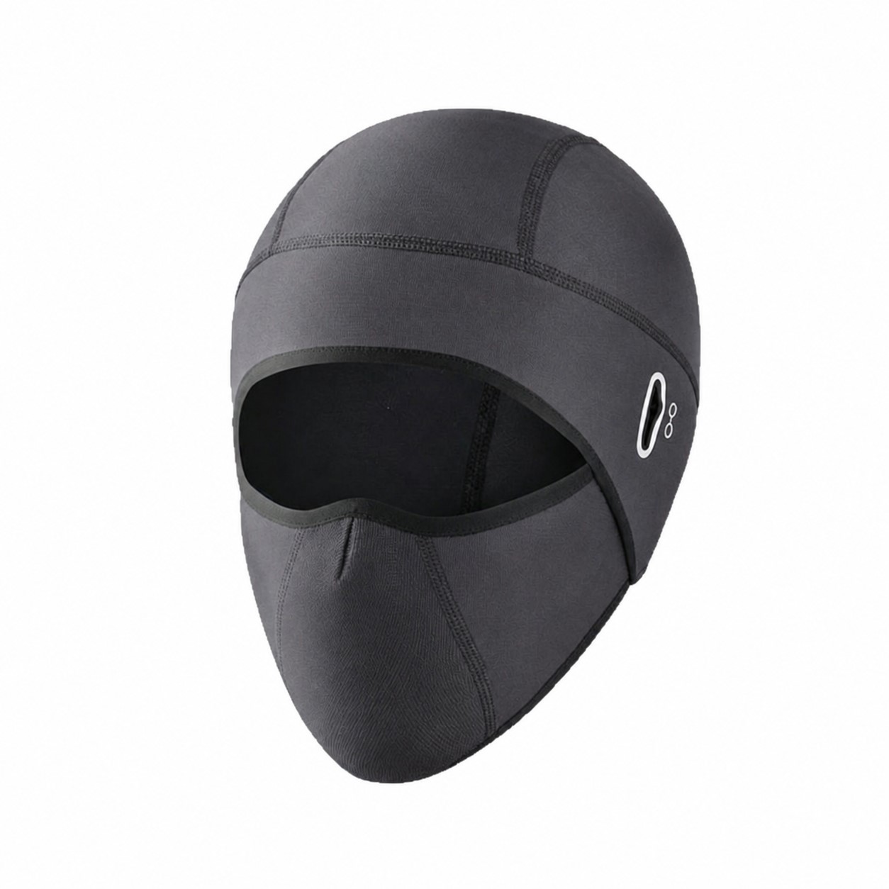 Polyester Cycling Face Hood — Dark Gray