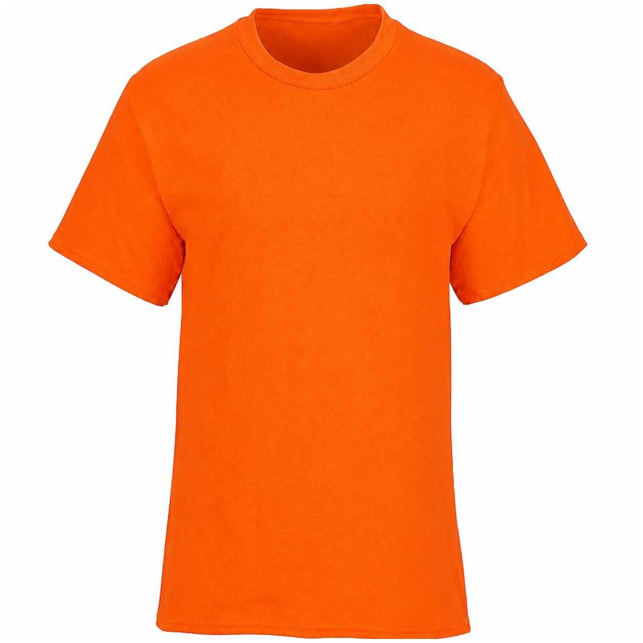 Recycled Cotton-Polyester Blend T-Shirt — Orange