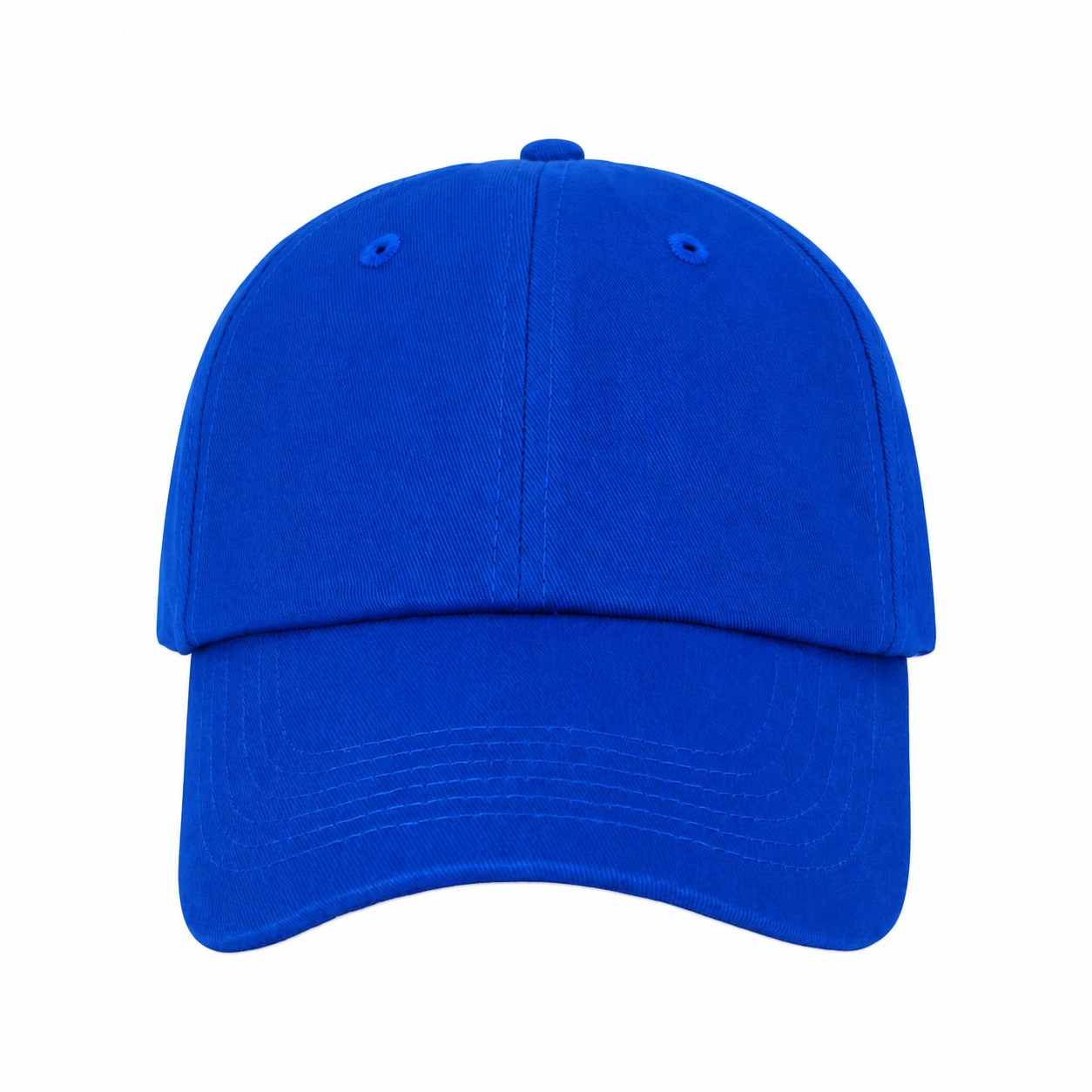 Brushed Cotton Twill Dad Cap — Royal Blue