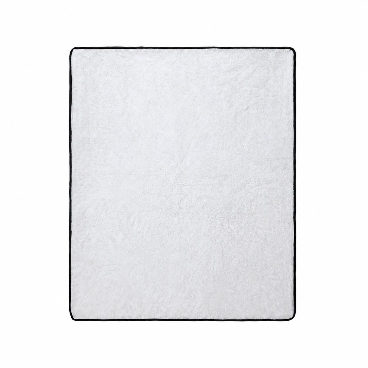 Soft Plush Flannel Throw Blanket — Clear White