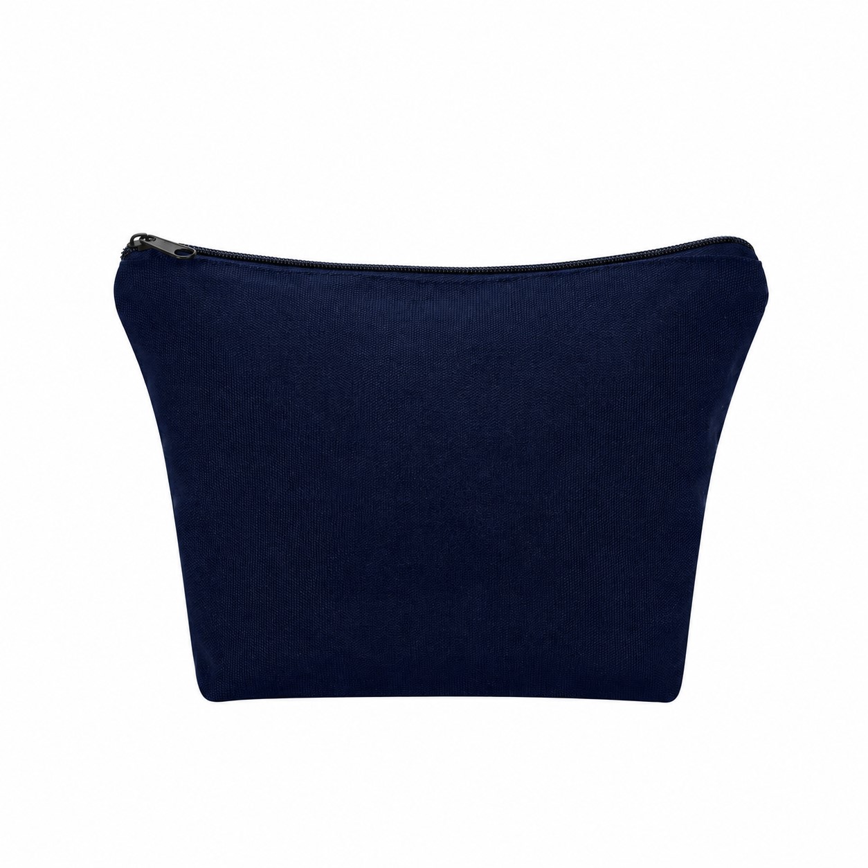 Cotton Makeup Bag — Navy Blue