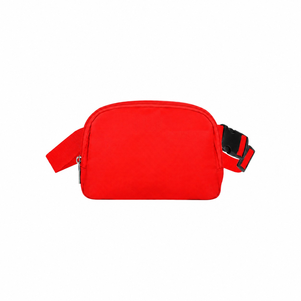Zippered Storage 290T Polyester Fanny Pack — Bright Red