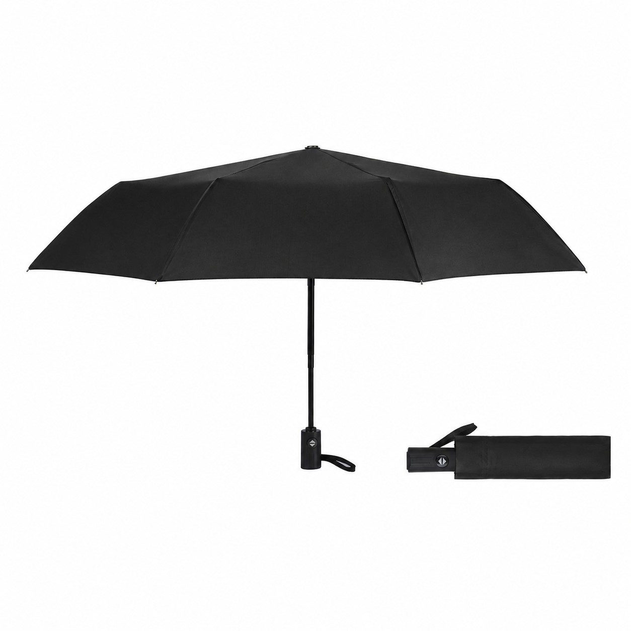 42" Automatic Compact Umbrella — Black