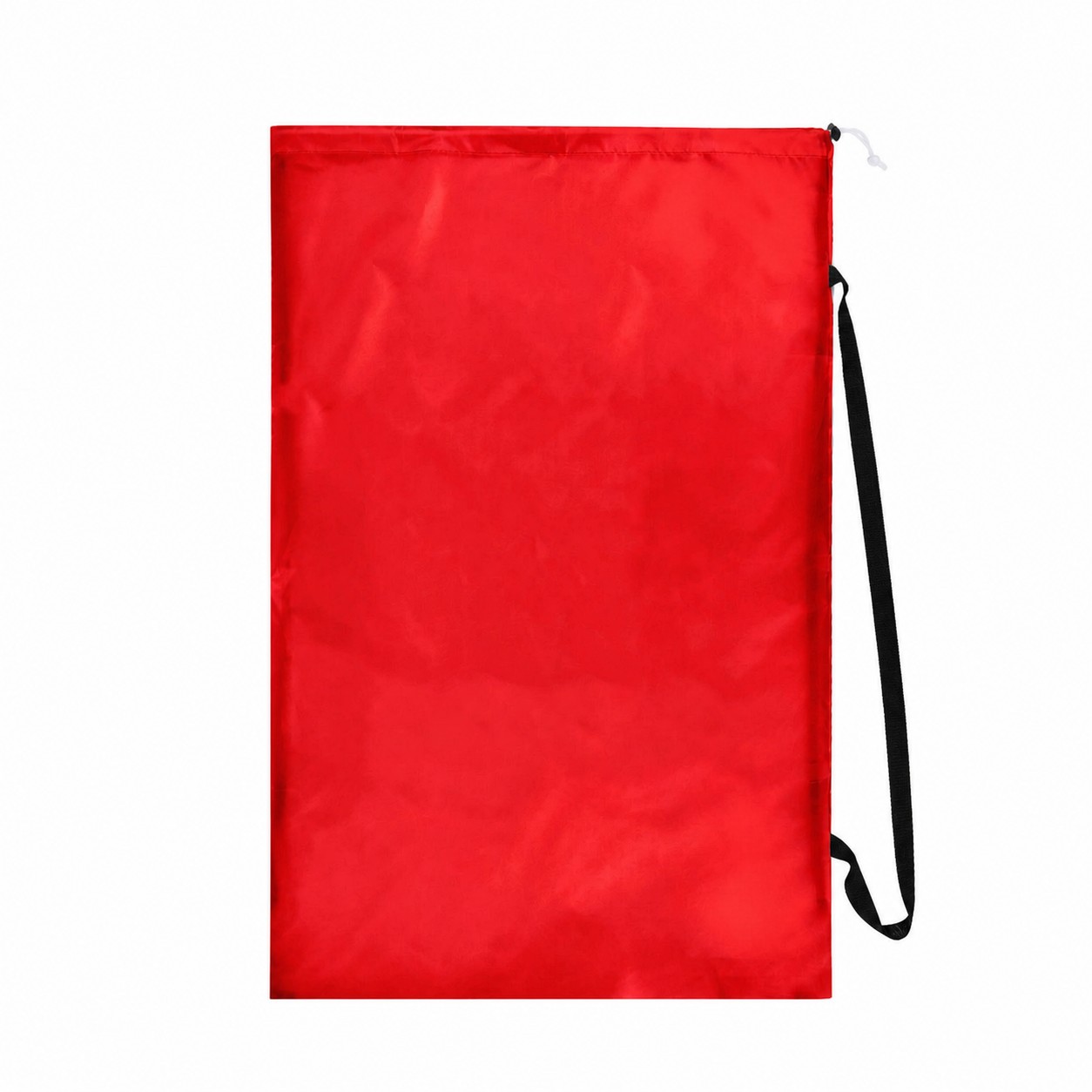 210D Polyester Adjustable Strap Drawstring Laundry Bag — Red