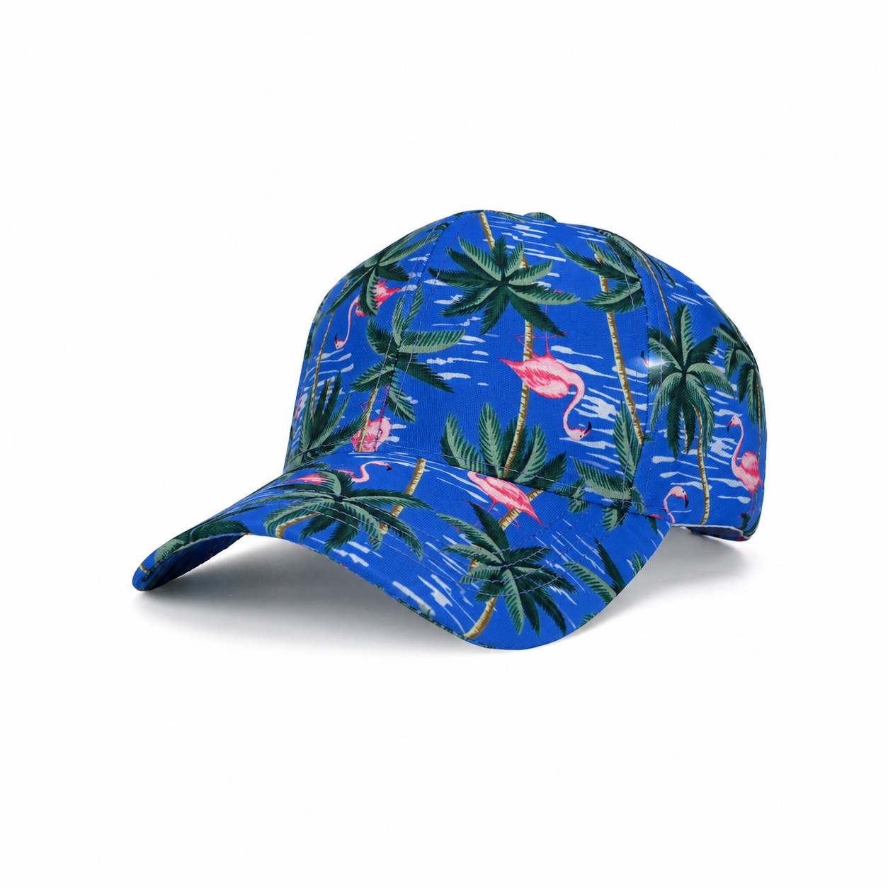 Lightweight Polyester Structured Cap — Blue